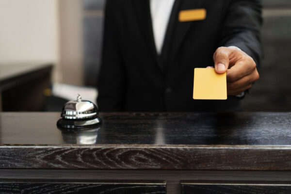 Recepción de un hotel