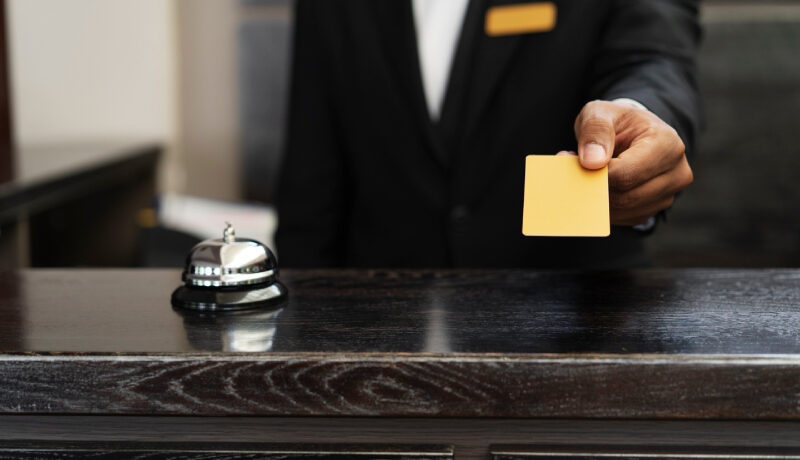 Recepción de un hotel